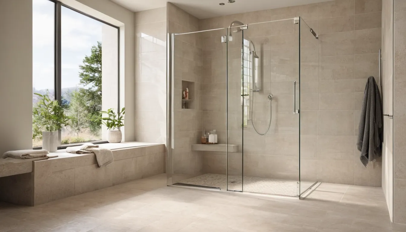 Modern walk-in shower in a remodeled bathroom in the East Bethel area